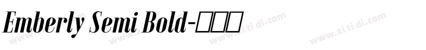 Emberly Semi Bold字体转换